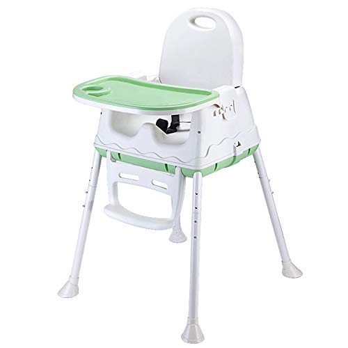 SYGA High Chair for Baby KidsSafety Toddler Feeding Booster Seat Dining Table Chair with Wheel and Cushion (Mint)