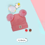 SYGA Baby Knit Hat Scarf Set Toddler Girls Boys Winter Pom Pom Cap Neck Warmer