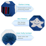 SYGA Baby Hats for Spring Winter, Woolen Pom Pom Plain Printed Caps for Kids Babies for 1-3 Years