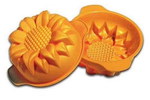 SYGA Big Sunflower Silicone Cake, Jelly, Pudding, Mousse, Bread DIY Baking Mould_Green