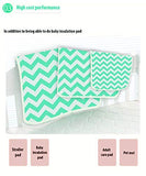 SYGA Baby 1 Piece Small Waterproof Bed Protector Dry Sheet,Washable Reusable Bed Protector_Cyan Waves