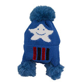 SYGA Baby Hats for Spring Winter, Woolen Pom Pom Plain Printed Caps for Kids Babies for 1-3 Years