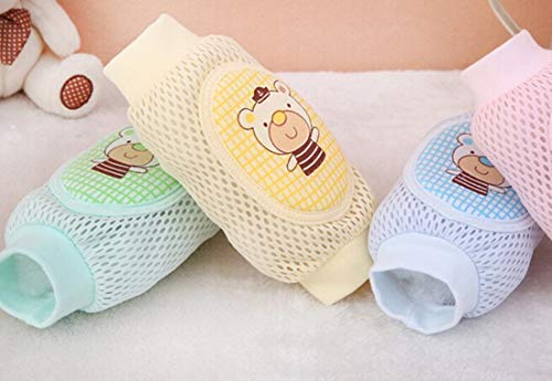 SYGA Bear Design Soft Baby Knee Pad (Yellow)