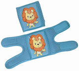 SYGA Baby Knee Pads for Crawling, Knee Safety Protector, Stretchable Anti-Slip Padded Elastic Soft Cotton Breathable Comfortable Knee Cap for Kids-Blue Assorted Colour