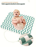 SYGA Baby 1 Piece Small Waterproof Bed Protector Dry Sheet,Washable Reusable Bed Protector_Cyan Waves