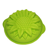 SYGA Big Sunflower Silicone Cake, Jelly, Pudding, Mousse, Bread DIY Baking Mould_Green
