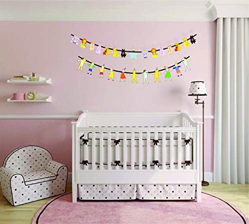SYGA Cartoon Animal Birthday Decor Banner Kids Animal Big Happy Family for Baby Shower Party and Birthday Party Banner