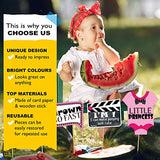 SYGA First Birthday Photo Booth Props with Banner-27Pcs (Pink Color) for 1st Bday Theme Supplies Baby Kids Combo Decorations Items/Cake Smash/High Chair, Babies Room Decor