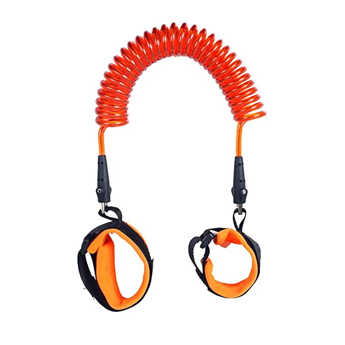 SYGA 2.5 Meter Anti Lost Safety Wrist Bracelet for Baby Child,with Extra Long Harness Strap Walking Hand Belt(Orange)