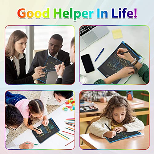 SYGA LCD Writing Pad, 12 inch Kids Doodle & Scribble Boards Erasable Writing Tablet for Kids Adults, Red
