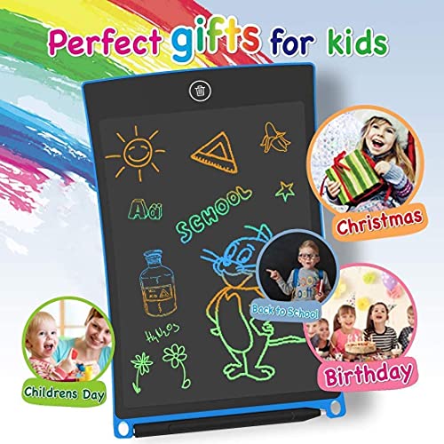 SYGA LCD Writing Pad, 12 inch Kids Doodle & Scribble Boards Erasable Writing Tablet for Kids Adults, Red