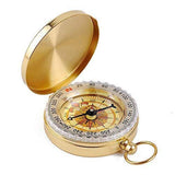 SYGA Flip Compass Outdoor Multi-Function Metal Compass with Luminous Pocket Watch