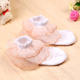 Autumn and winter new girls' socks Korean version colorful fashion lace socks baby baby socks cotton children's socks