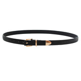 New Black Snake Pattern Faux Leather Belt Gold Buckle Girls Belt Jeans Pants Belt Clothing Accessories