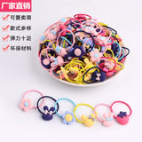 New Korean children's frosted rubber band hair ring cartoon baby hair rope head accessories boutique 2 yuan shop hair accessories