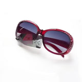Wholesale fashion new ladies sunglasses large frame trend toad mirror sunglasses street stall night market running rivers and lakes