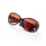Wholesale fashion new ladies sunglasses large frame trend toad mirror sunglasses street stall night market running rivers and lakes