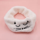 Korean cute embroidered cat hair band adjustable Velcro wide-brimmed hair band washing face makeup selling cute hair band female
