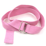 Fashion Hot Sale Square Double Ring Buckle Canvas Women's Belt For Kids Universal Woven Cloth Belt