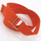 Fashion Hot Sale Square Double Ring Buckle Canvas Women's Belt For Kids Universal Woven Cloth Belt