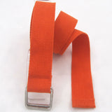 Fashion Hot Sale Square Double Ring Buckle Canvas Women's Belt For Kids Universal Woven Cloth Belt