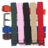 Fashion Hot Sale Square Double Ring Buckle Canvas Women's Belt For Kids Universal Woven Cloth Belt