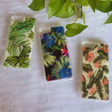 Applicable to iPhone 11/XS MAXx simple plantain leaf gold leaf glue glue mobile phone protective case supports processing