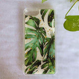 Applicable to iPhone 11/XS MAXx simple plantain leaf gold leaf glue glue mobile phone protective case supports processing
