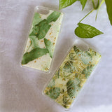 Applicable to iPhone 11/XS MAXx simple plantain leaf gold leaf glue glue mobile phone protective case supports processing