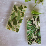 Applicable to iPhone 11/XS MAXx simple plantain leaf gold leaf glue glue mobile phone protective case supports processing