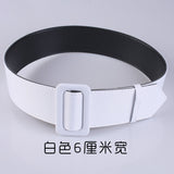 Foreign trade non-porous thin belt ladies all-match simple girdle Korean fashion decorative cloth belt green wide belt