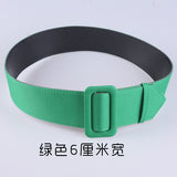 Foreign trade non-porous thin belt ladies all-match simple girdle Korean fashion decorative cloth belt green wide belt