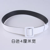 Foreign trade non-porous thin belt ladies all-match simple girdle Korean fashion decorative cloth belt green wide belt