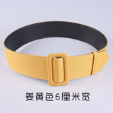 Foreign trade non-porous thin belt ladies all-match simple girdle Korean fashion decorative cloth belt green wide belt