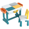 Blue large particle single table