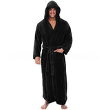 2020 European and American Amazon hot style autumn and winter large size super lengthened bathrobe long-sleeved nightgown a large number of spot