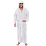 2020 European and American Amazon hot style autumn and winter large size super lengthened bathrobe long-sleeved nightgown a large number of spot