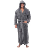 2020 European and American Amazon hot style autumn and winter large size super lengthened bathrobe long-sleeved nightgown a large number of spot