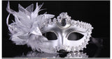 1 Halloween mask adult party sexy side flower half face children's princess props temperament