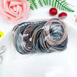 European, American and Korean Version Simple Seamless Rubber Band Women's Hair Rope High Elastic Hair Ring Hair Accessories Head Rope Manufactor Wholesale