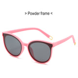 Children's Sunglasses Boys and Girls Cute Baby UV Sunglasses Silicone Frame Polarized Sunglasses Kids Glasses