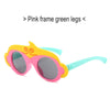 Pink frame green legs