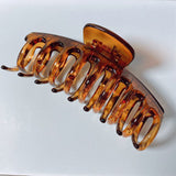 Oversized Back of the Head Flower Hair Claw Clip Korean Style Hair Accessories Temperament Plastic Claw Clip 13cm Hot Selling