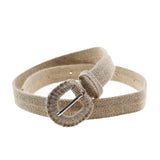 2020 new all-match cotton and linen woven belt manufacturers wholesale pin buckle outsourcing cotton and linen woven women's belt