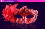 1 Halloween mask adult party sexy side flower half face children's princess props temperament