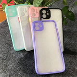 Acrylic fine hole eye protection multi-color frame mobile phone case for iphone 11 can be used for glue