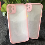 Acrylic fine hole eye protection multi-color frame mobile phone case for iphone 11 can be used for glue
