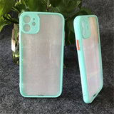 Acrylic fine hole eye protection multi-color frame mobile phone case for iphone 11 can be used for glue