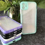 Acrylic fine hole eye protection multi-color frame mobile phone case for iphone 11 can be used for glue