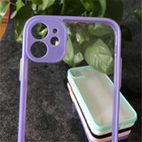 Acrylic fine hole eye protection multi-color frame mobile phone case for iphone 11 can be used for glue